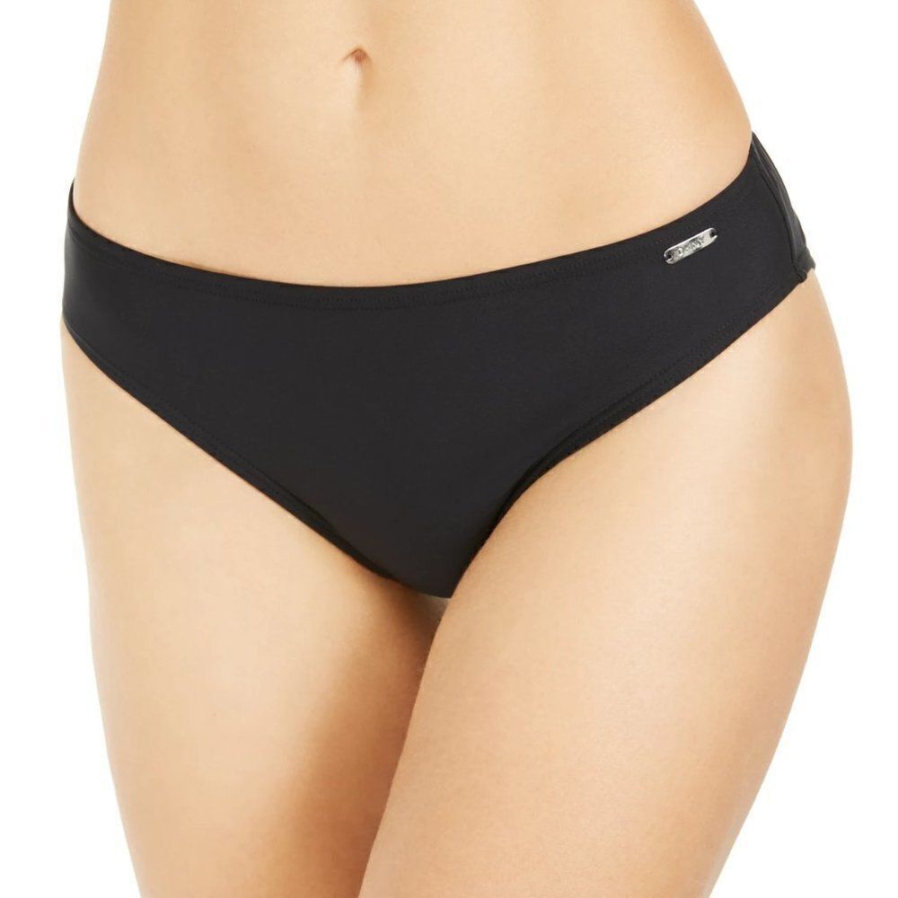 DKNY Solid Hipster Bikini Bottoms size XS in Black